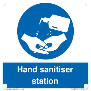 Hand sanitiser station